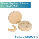 Disque PMMA Multicouche - Teintes BL1, BL2, BL3 & BL4 - 10 épaisseurs - HUGE - uofti.com
