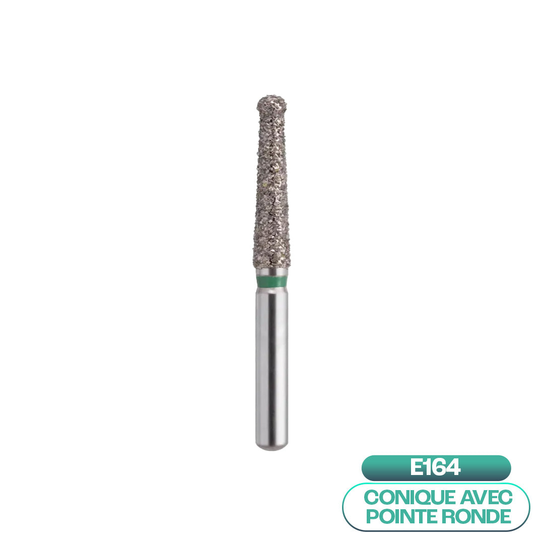 Diamantfräser konisch mit rundem Spitzen ISO E164 - COOL CUT