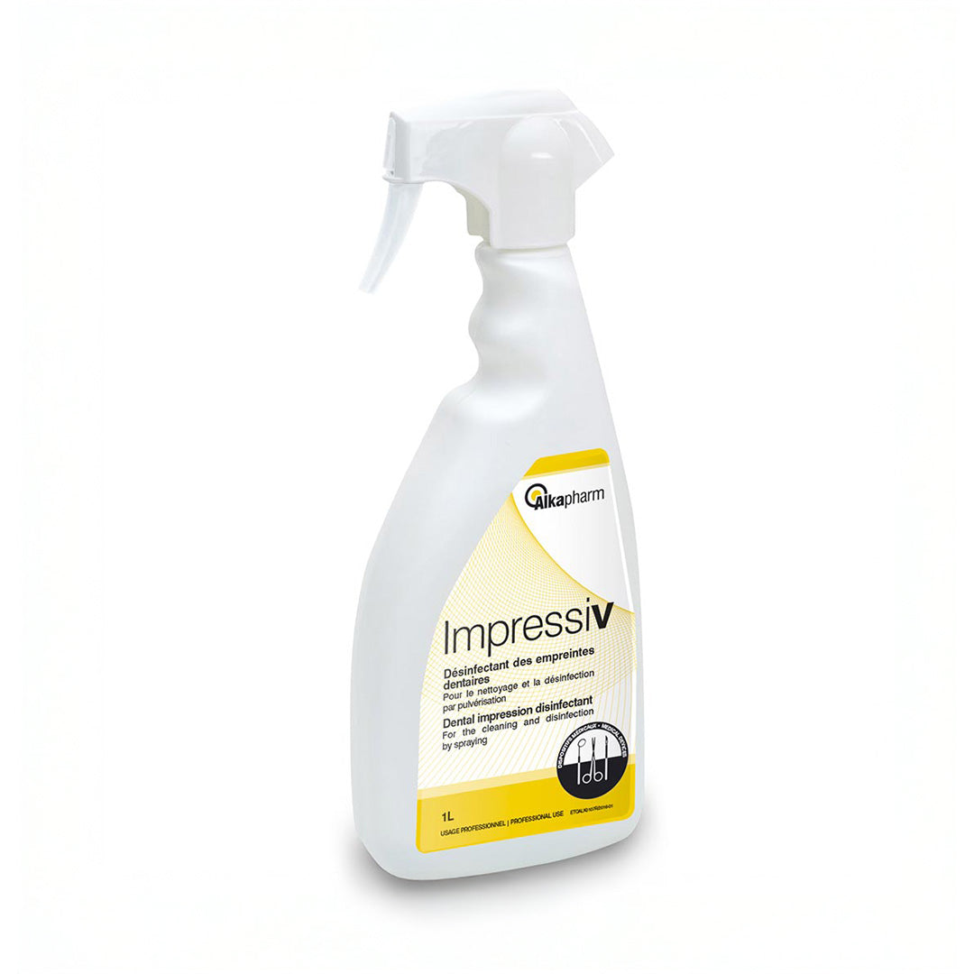 Impressiv – Desinfizierendes Reinigungsspray für Zahnabdrücke (1L) - Alkapharm