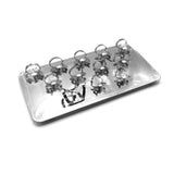 Kit complet de crampons pour prémolaires et molaires, présenté sur un plateau autoclavable - Fabriqué en Italie par Asa Dental - uofti.com