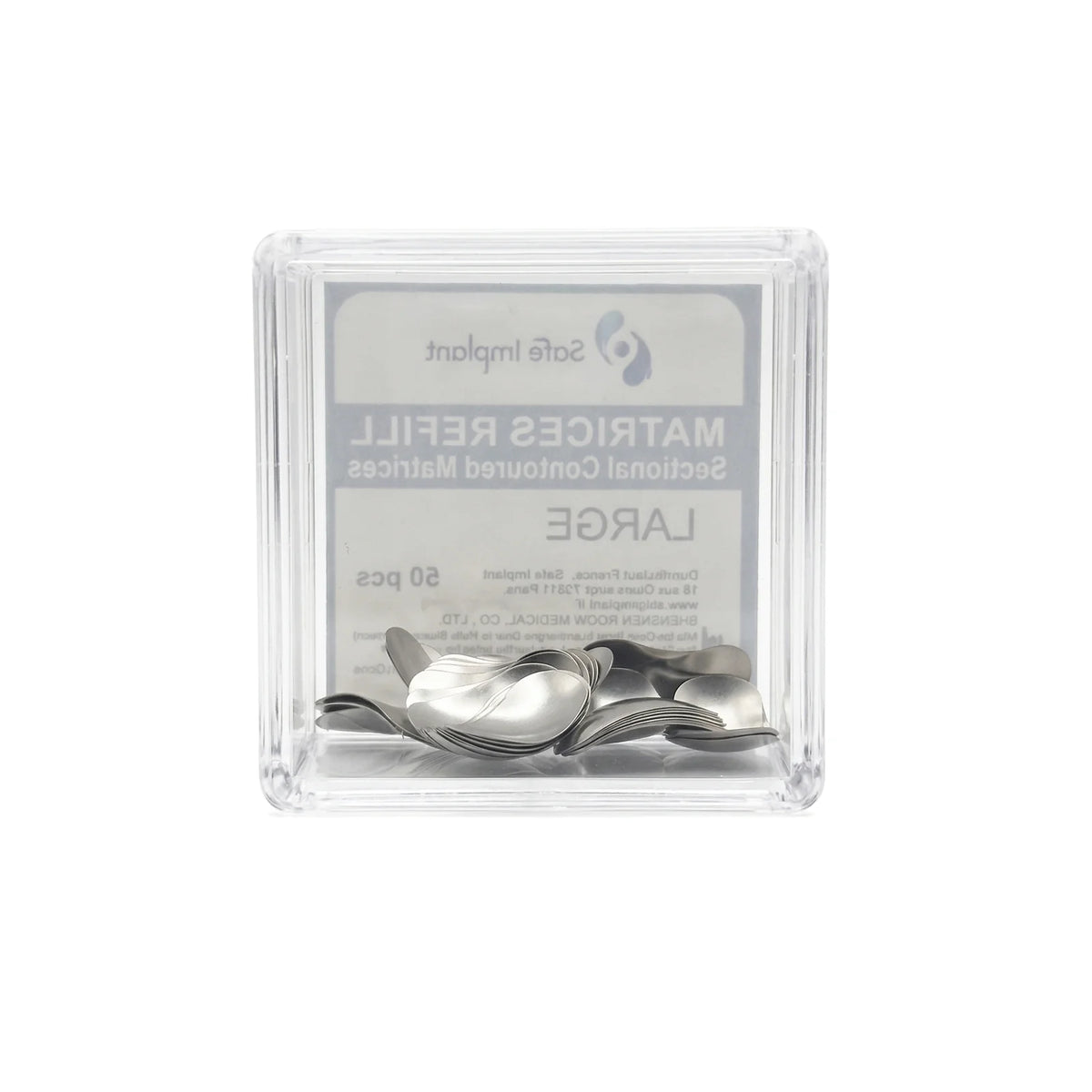 boite 50 matrices prédécoupées en acier inoxydable (épaisseur 0.05 mm) - uofti.com
