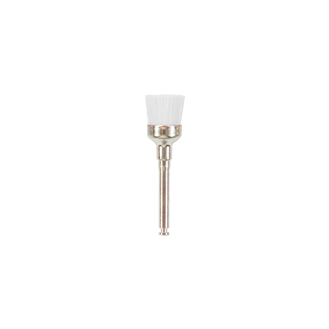 Brossettes de prophylaxie en poil nylon soft et hard en boîte de 100 pour contre-angle