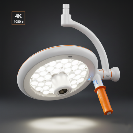 Scialytique LED PAX-XR1 Max – Lampe chirurgicale avec caméra HD & chariot mobile inclus - uofti.com