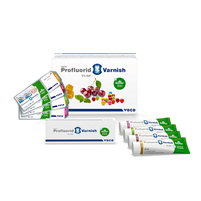 Profluorid Varnish + BioMin - VOCO -  vernis fluoré dentaire - uofti.com