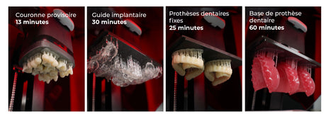 Imprimante dentaire 3D - Edge mini - RAYSHAPE - Couronne provisoire 13 minutes, Guide implantaire 30 minutes, Prothèses dentaires fixes 25 minutes, Base de prothèse dentaire 60 minutes - uofti.com