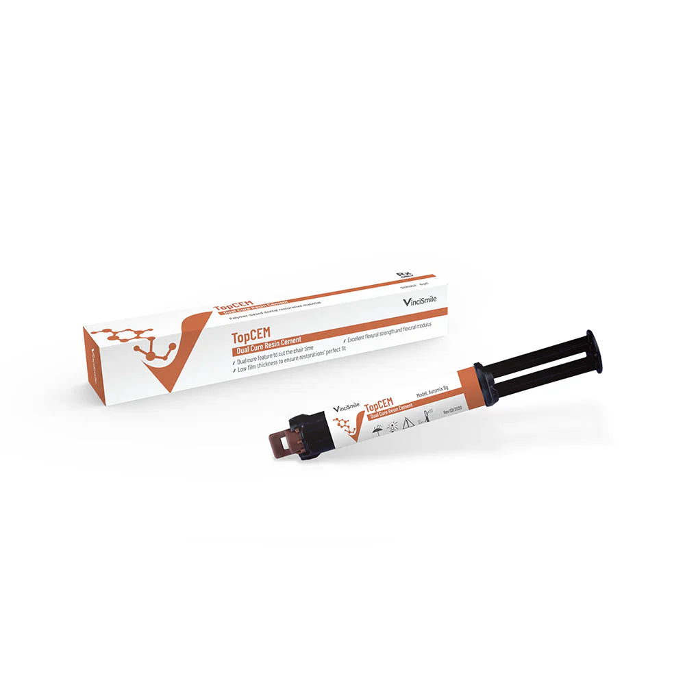 TopCEM Dual Cure Resin Cement x1 seringue - VINCISMILE
