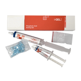Le i-GEL est un gel de gravure à l'acide phosphorique, spécialement conçu pour la préparation de surfaces dentaires avant des procédures dentaires diverses. Ce produit se présente sous forme de gel et de liquide, contenant une concentration élevée de 37% d'acide phosphorique, assurant une performance optimale.