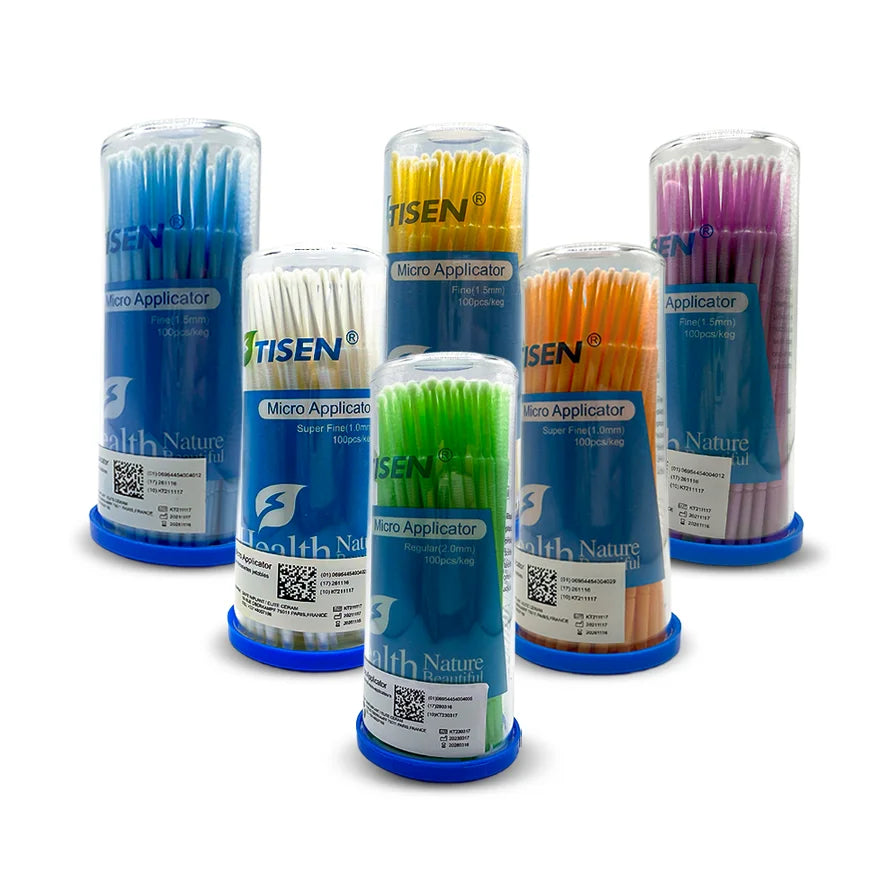 Boîte de 100 micro-applicateurs Micro brush : ultra fin , fin , et standard - uofti.com