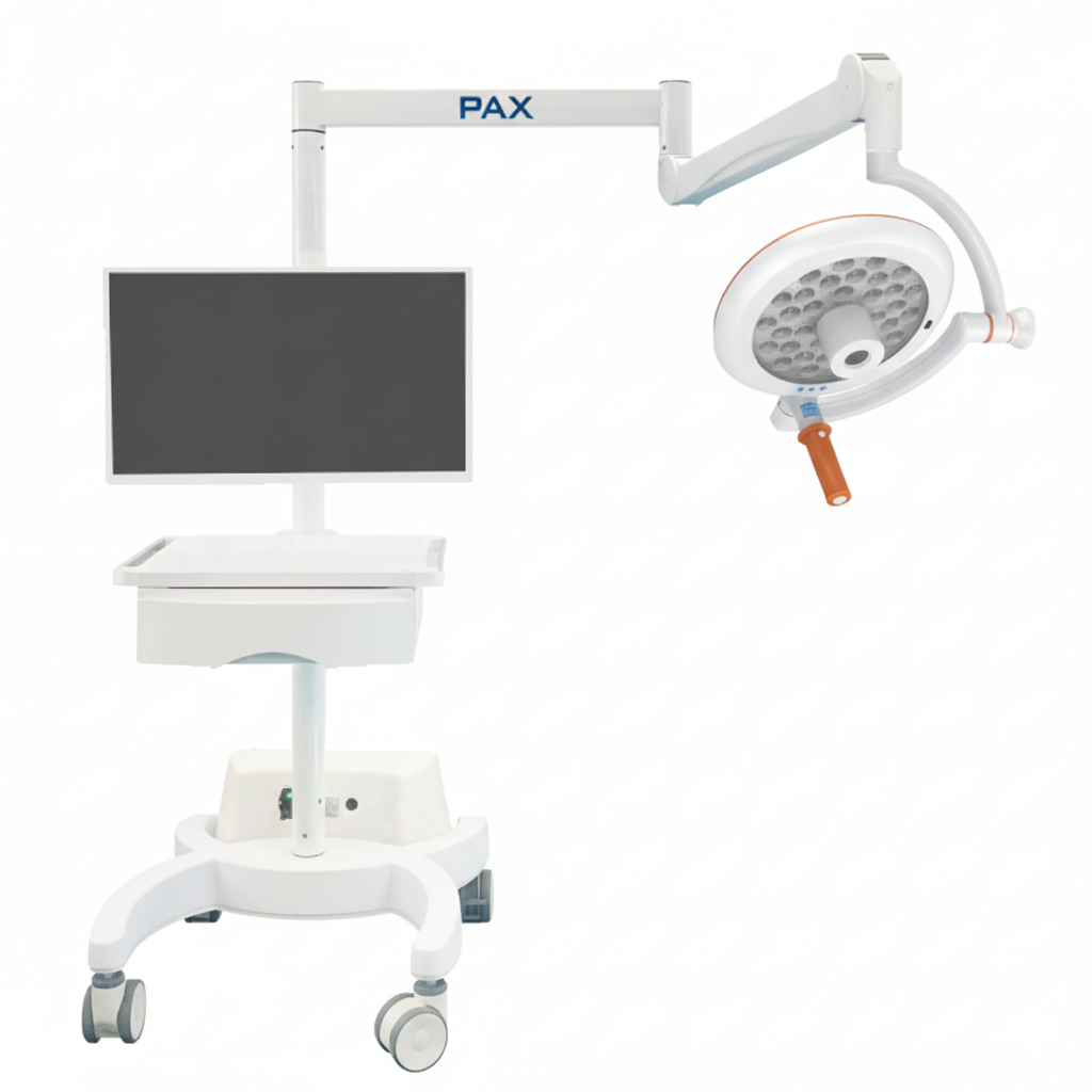 Scialytique LED PAX-XR1 Max – Lampe chirurgicale avec caméra HD & chariot mobile inclus - uofti.com