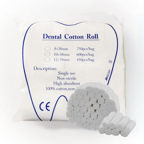 Cotons salivaires 10x38mm 15 rouleaux - uofti.com