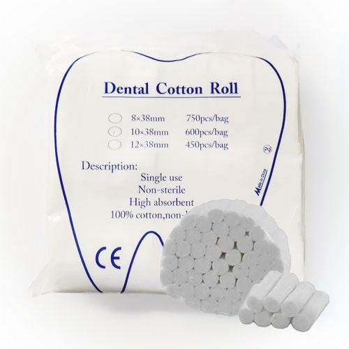 Cotons salivaires 10x38mm 15 rouleaux - uofti.com