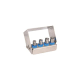 Kit 4 brocas ocas (trepans) com suporte - H14 cm