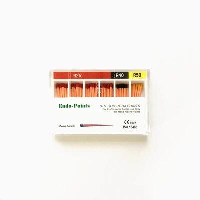 60 pointes gutta percha spéciales réciprocité assortiment R25, R40 et R50 - uofti.com