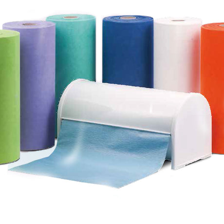 Rouleau de 80 bavettes 60x50cm 2 couches papier et 1 couche plastifiée - uofti.com