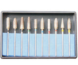 Kit 10 pièces fraises diamantées de finition HP galvanisées à chaud - uofti.com