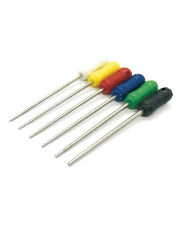 Boîte de 6 pluggers fouloirs en acier inoxydable à gutta percha - uofti.com