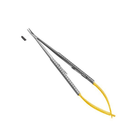 Porte-aiguille à lames droites de Castroviejo 14cm en carbure de tungstène nitruré - uofti.com