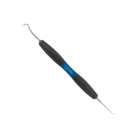 Bliss Carver L 4mm / 5,6 mm est un instrument à sculpter de Bliss by ACTEON. Instrument de modélisation double face avec une sonde courte pour sculpter des sillons et un cône pour le contourage. Sonde: L 4 mm Cône: L 5,6 mm