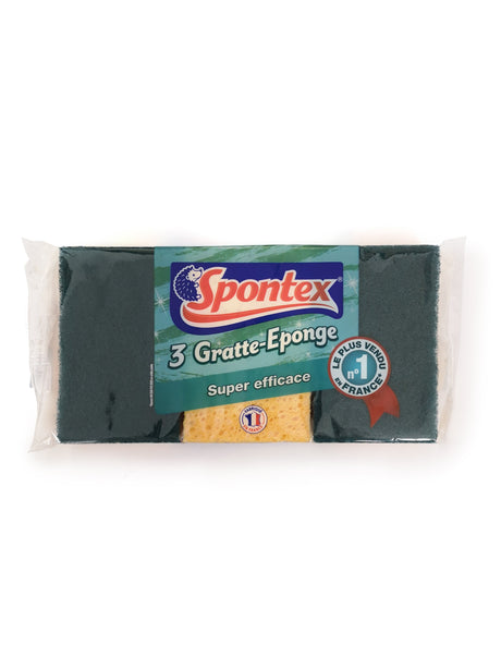 Lot de 3 éponges SPONTEX pour nettoyage professionnel en cabinet dentaire - uofti.com