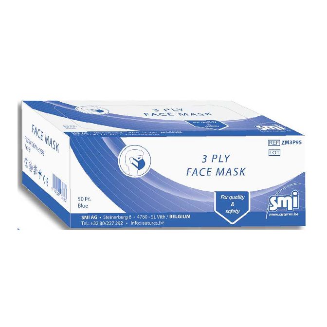 Boîte de 50 masques de type IIR SMI - uofti.com