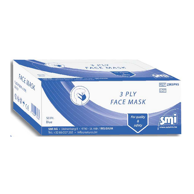 Boîte de 50 masques de type IIR SMI - uofti.com