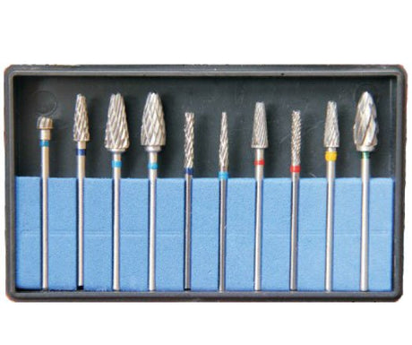 Kit 10 fraises de découpe en carbure de tungstène HP - uofti.com