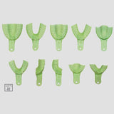 Lot de 10 porte-empreintes perforés autoclavables en plastique - uofti.com