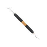 Instrument double curette/détartreur N128-L5 Mini de Bliss by ACTEON. Instruments manuels doubles avec une curette Langer 5 universelle d'un côté et de l'autre un détartreur faucille fin Nebraska 128.