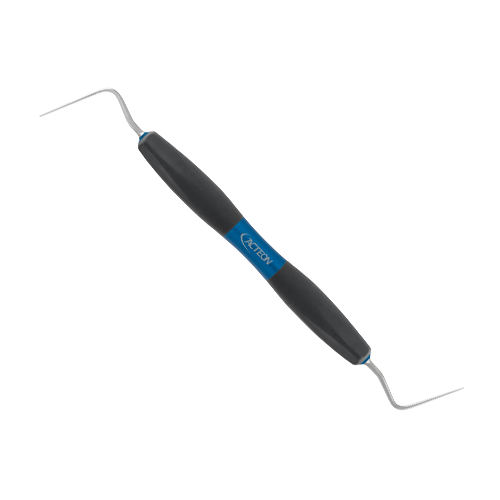 Fouloir Machtou 1-2 de Bliss by ACTEON est utilisé pour l'obturation canalaire par condensation verticale chaude. Ø0.6mm   L'ergonomie et les performances de la partie travaillante permettent un geste maîtrisé et ferme et visent à réduire la fatigue des mains et des poignets. Utilisées pour l'obturation canalaire par condensation verticale chaude.
