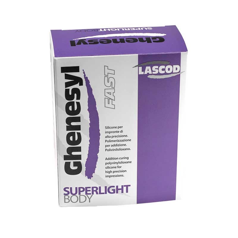 Silicone par addition de grande précision Ghenesyl SUPERLIGHT™ LITE boite 4 cartouches de 50 ml - uofti.com