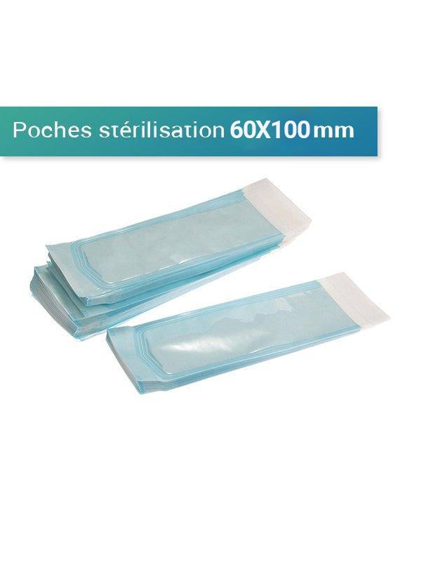 Gaine de stérilisation x200 - 60 x 100 mm