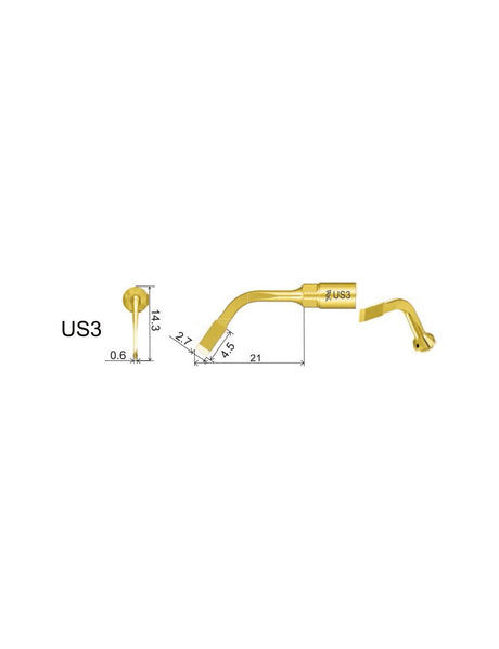 Insert US3 pour chirurgie piezo - WOODPECKER - uofti.com