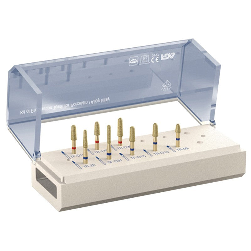 Kit de préparation de couronne porcelaine / alliage / inlay / onlay - uofti.com
