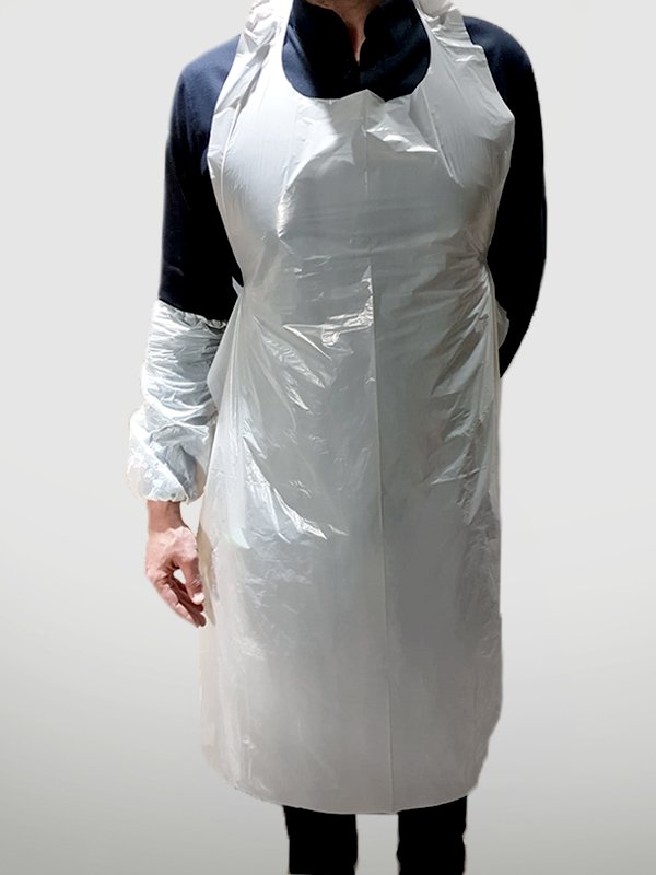 Lot de 100 tabliers plastique de protection - uofti.com