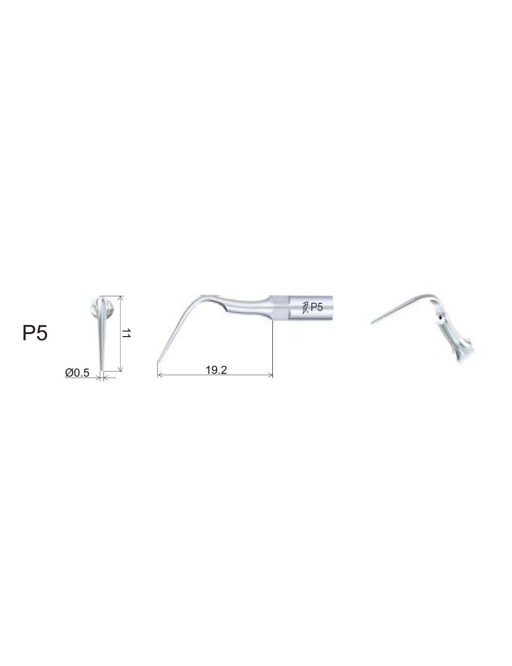 Insert P5 compatible EMS ultrarésistant UR - WOODPECKER - uofti.com