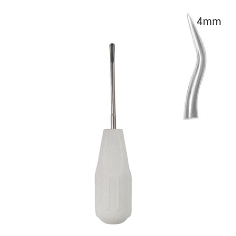 Elévateur luxateur à contre angle 4mm manche silicone - uofti.com