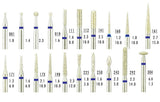 Kit de 20 fraises diamantées HP de précision - uofti.com