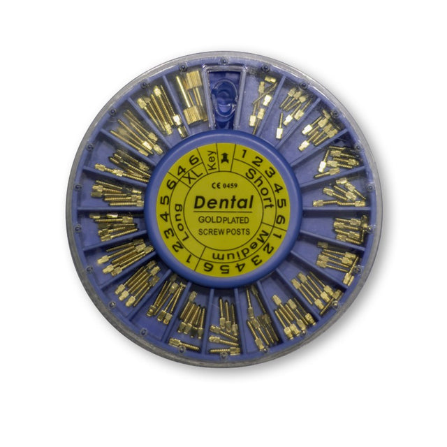 Coffret de 120 Screw Posts  plaqué or - coffret rosace 120 pièces - uofti.com