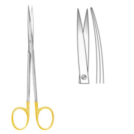 Ciseaux Metzenbaum courbes 16cm carbure de tungstène en pointe - uofti.com