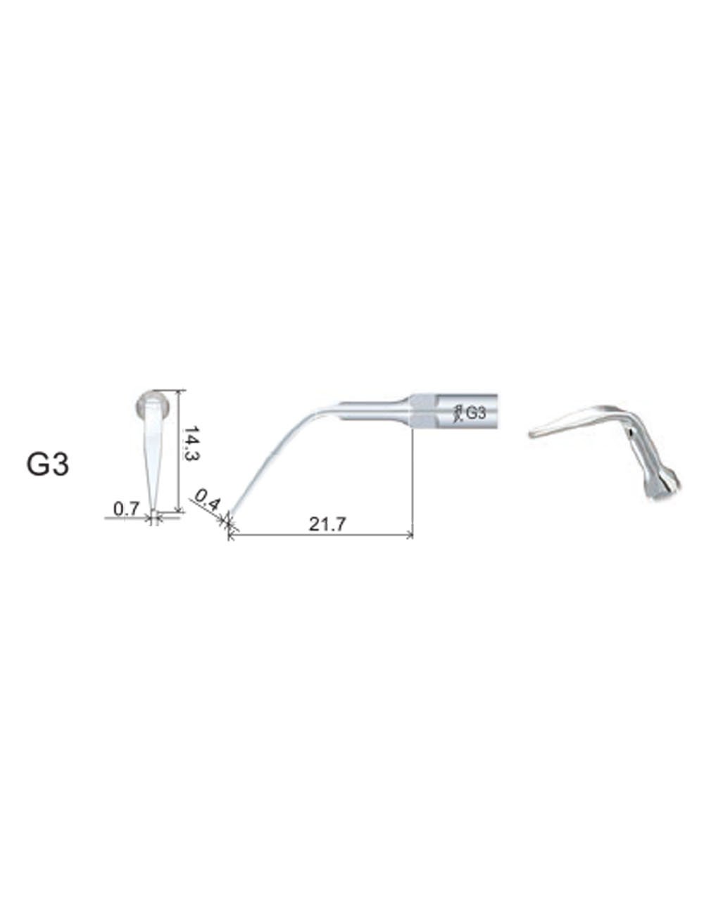 Insert GD3 compatible Satelec  ultrarésistant UR - WOODPECKER - uofti.com