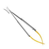 Micro-ciseaux de Castroviejo 14cm à lames courbées en carbure de tungstène - uofti.com
