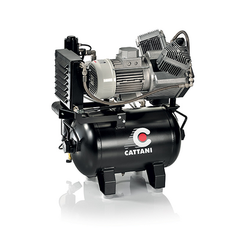Compresseur Bicylindre nu (AC200) ou capoté (AC200Q) - Cattani - uofti.com
