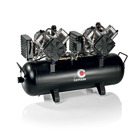 Compresseur Double Bicylindre nu (AC400) ou capoté (AC400Q) - Cattani - uofti.com