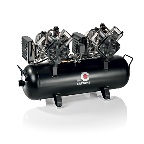 Compresseur Double Bicylindre nu (AC400) ou capoté (AC400Q) - Cattani - uofti.com