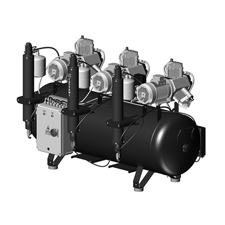 Compresseur Triple Tricylindre triphasé AC900 - Cattani - uofti.com