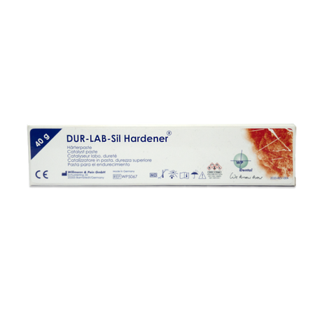 DUR-LAB-Sil® est un silicone de laboratoire extra-dur (pâte) à durcissement par condensation, spécialement développé pour une utilisation en technologie dentaire. Sa stabilité thermique exceptionnellement élevée le rend particulièrement adapté à la technique de pré-mur. La manipulation facile est garantie, car DUR-LAB-Sil® n'est pas collant, dimensionnellement stable et résistant à la chaleur. DUR-LAB-Sil® est mélangé avec la pâte durcissante DUR-LAB-Sil Hardener®.