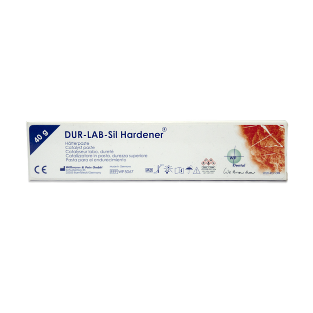DUR-LAB-Sil® est un silicone de laboratoire extra-dur (pâte) à durcissement par condensation, spécialement développé pour une utilisation en technologie dentaire. Sa stabilité thermique exceptionnellement élevée le rend particulièrement adapté à la technique de pré-mur. La manipulation facile est garantie, car DUR-LAB-Sil® n'est pas collant, dimensionnellement stable et résistant à la chaleur. DUR-LAB-Sil® est mélangé avec la pâte durcissante DUR-LAB-Sil Hardener®.