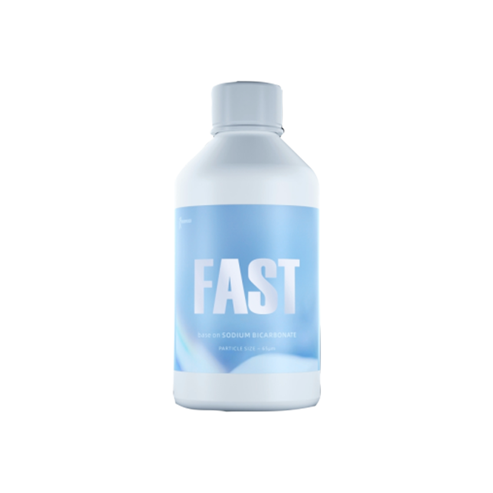 La Poudre de prophylaxie PT-S1 /SUP/ Fast est une solution de pointe pour l'élimination rapide et efficace des pigments tenaces, des impuretés légères et du biofilm sur la gencive adulte. Avec une dureté de 2,5 Mohs, cette poudre offre une performance optimale tout en préservant la délicatesse des tissus gingivaux.  Avantages :