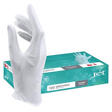 Gants vinyle poudrés transparents - uofti.com