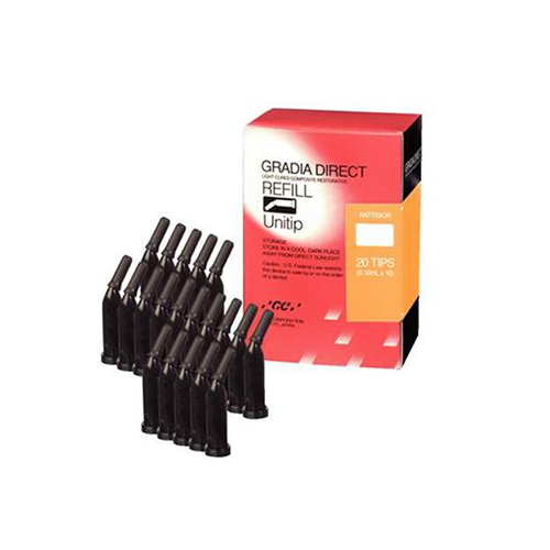 GRADIA DIRECT Composite hybride photopolymérisable antéro-postérieur (unitips) - GC - uofti.com